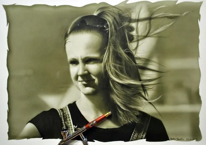 Portret w sepii — Monochrom, tonacja ciepła